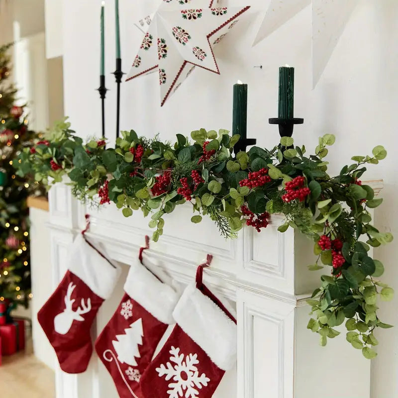 Festão de Natal Realista Decorado