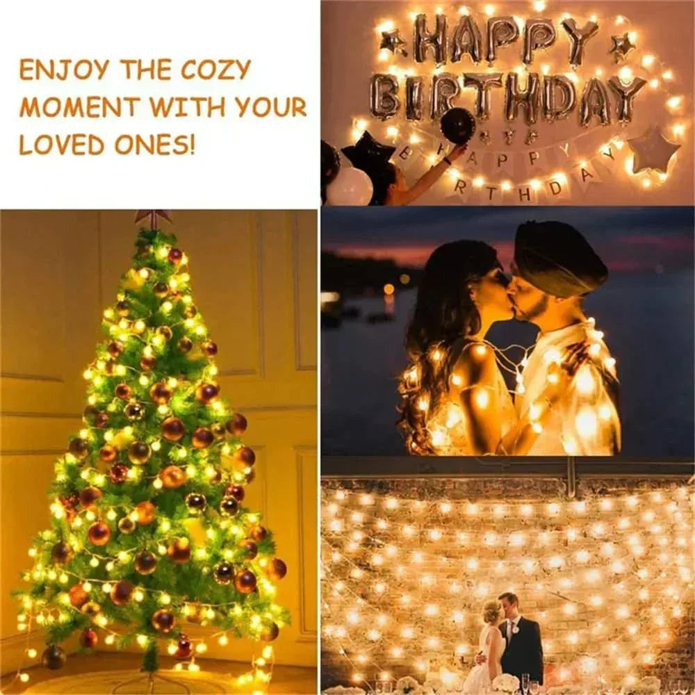 Luzes LED Encantadas para Natal – Magia e Brilho em Cada Canto