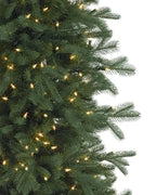 Árvore de Natal Cathedral Fir Slim com Galhos Articulados, Suporte Metálico e Micro LEDs Embutidos