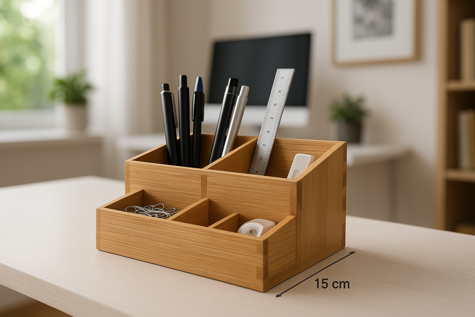 Organizador Bambu - Vista Lateral